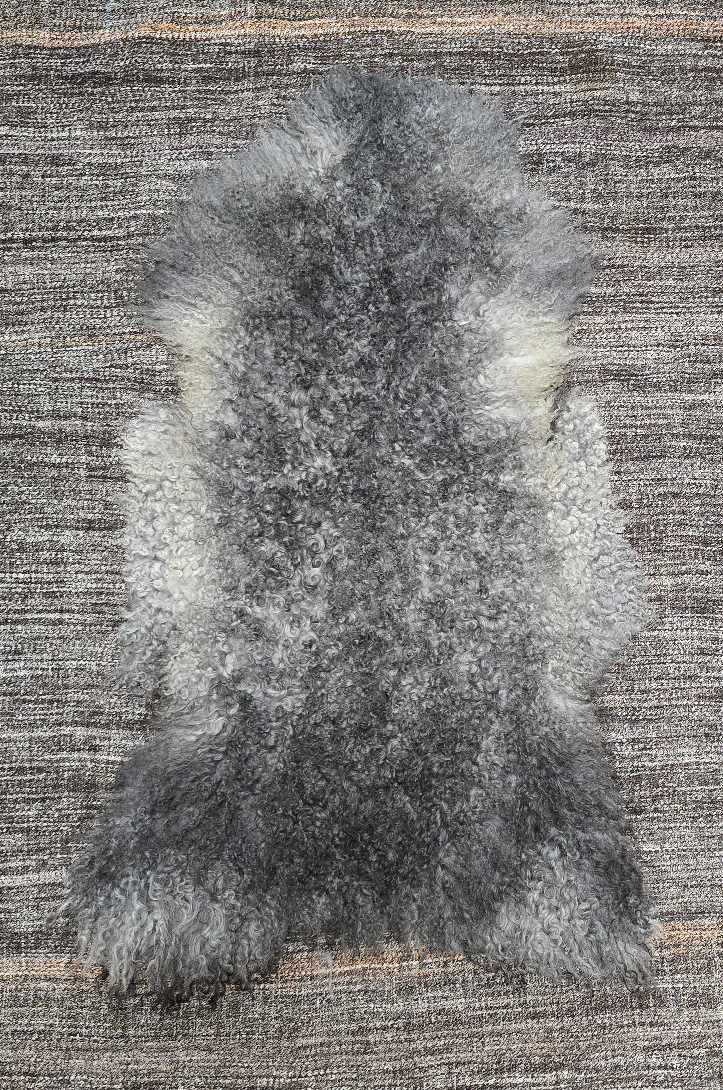 ONE OF A KIND Gotland Grey Medium Wool Sheepskin