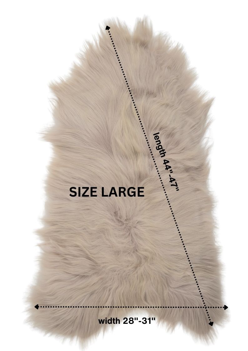 Nude Icelandic Sheepskin