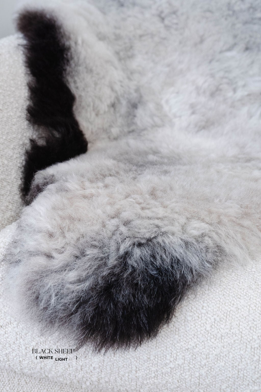 Shorn Dark Grey Edge Icelandic Sheepskin