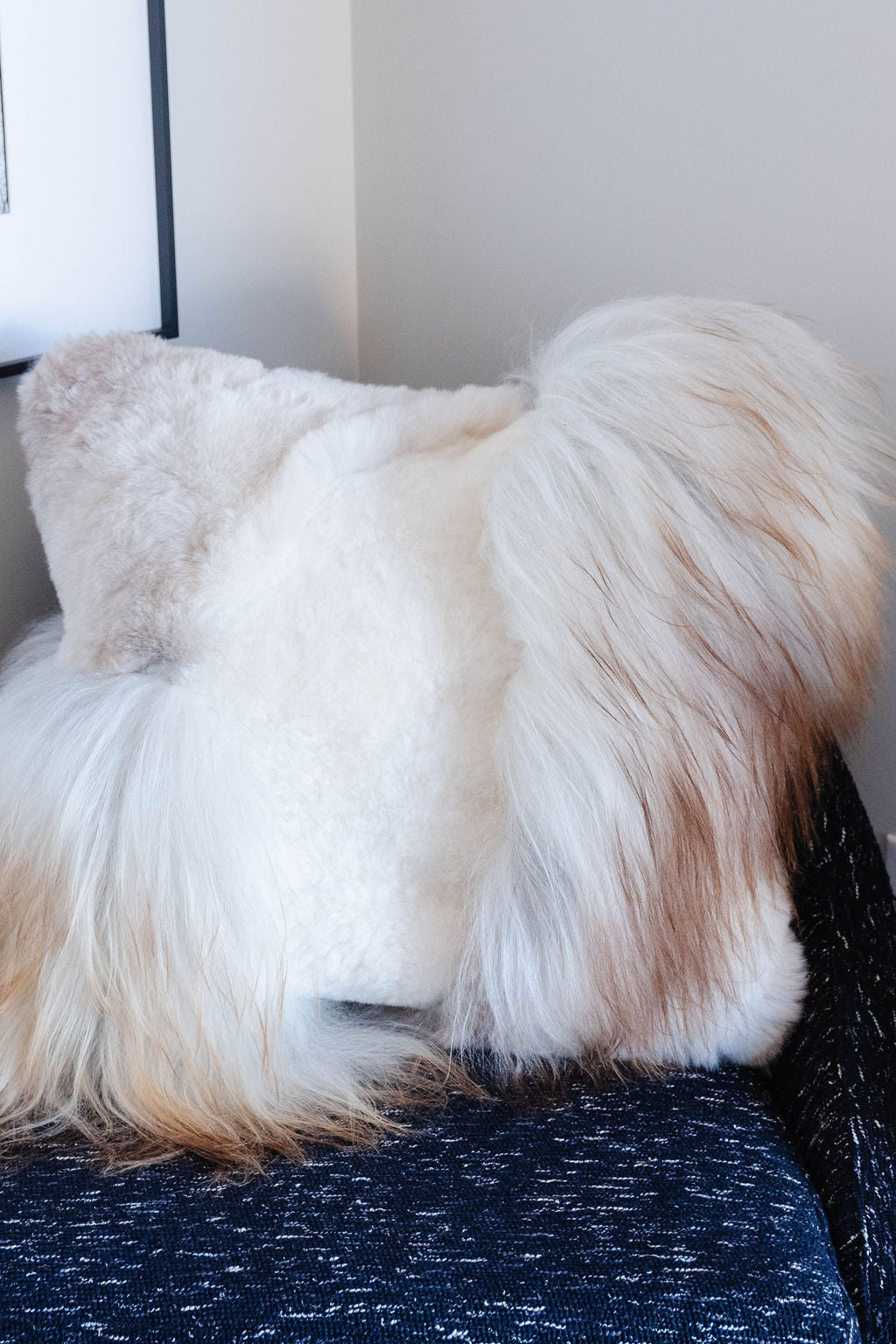 ONE OF A KIND XL Icelandic Mélange Large Square Pillow
