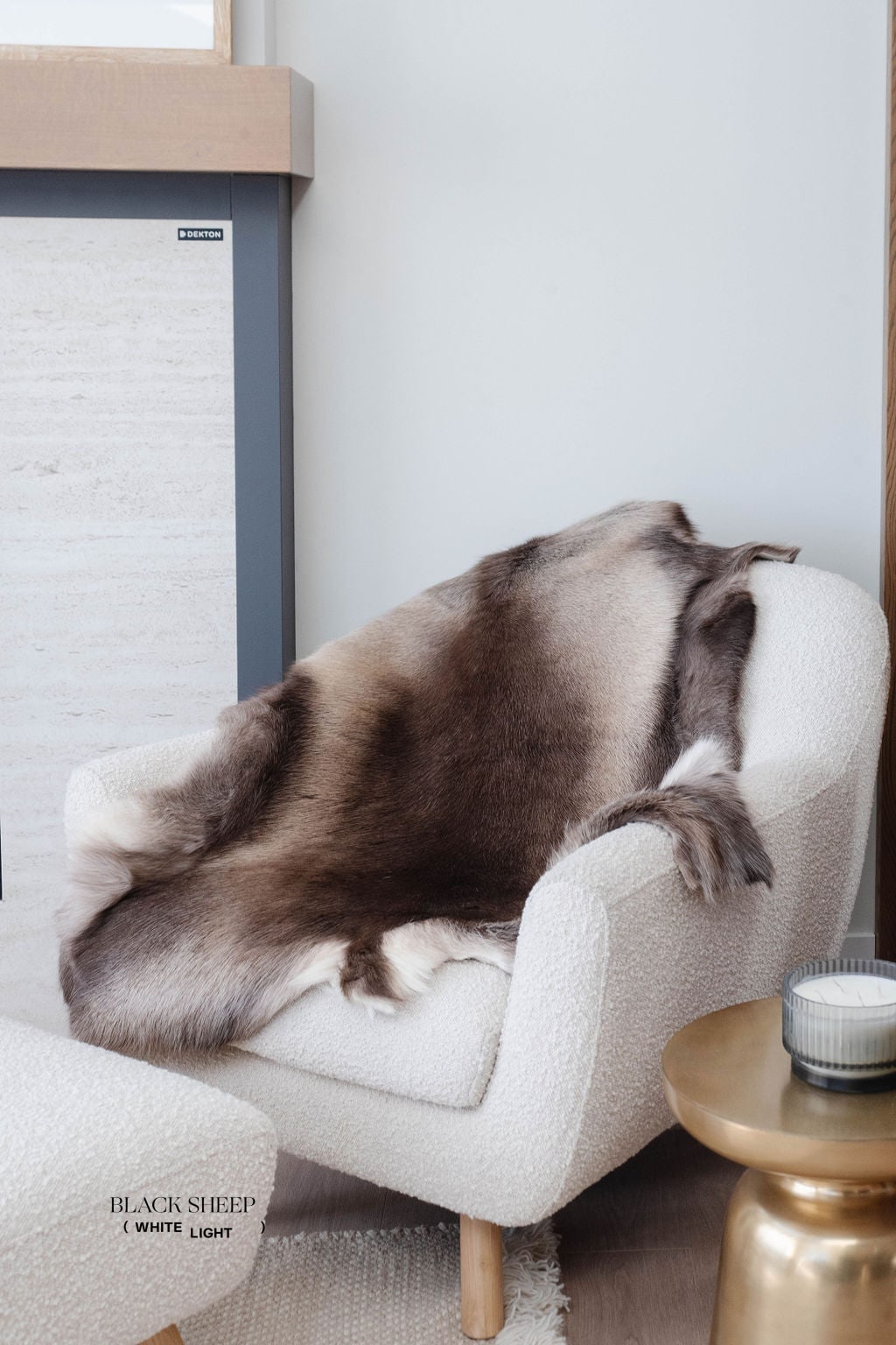 Piel de reno sami oscuro