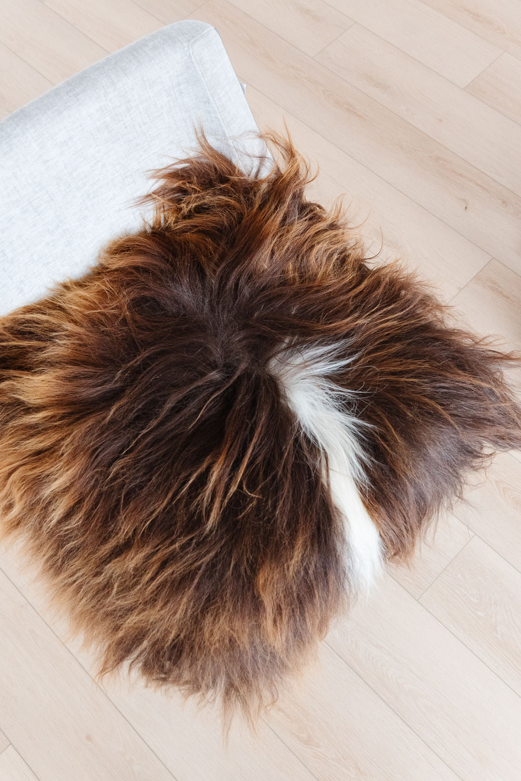 ONE OF A KIND Icelandic Rusty Brown Sheepskin Chair Pad - one piece only!