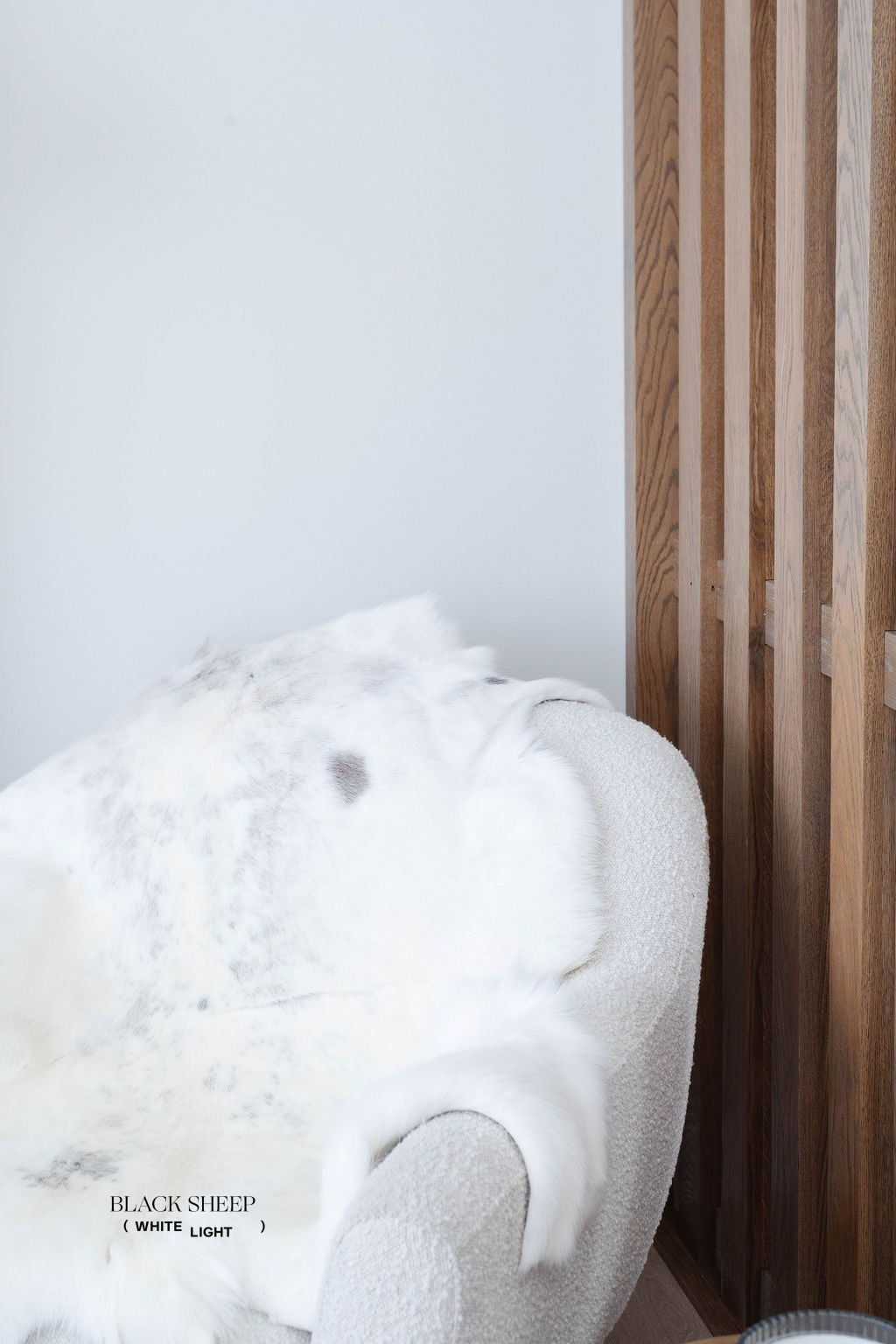 White Sami Reindeer Hide