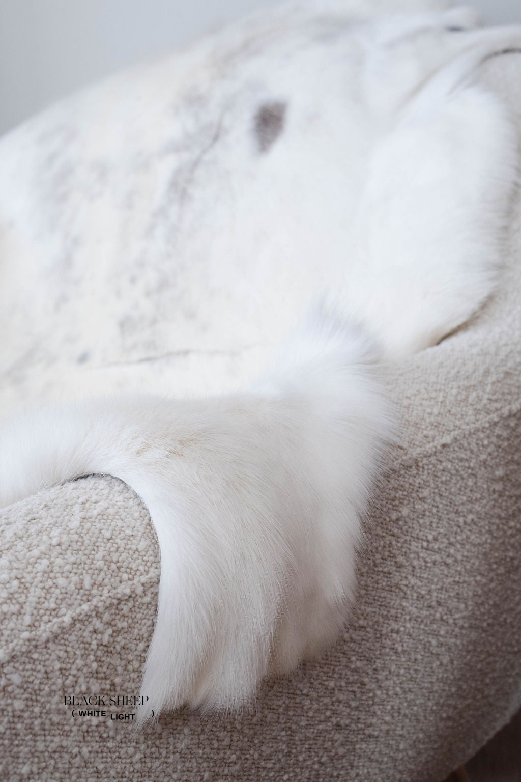 White Sami Reindeer Hide