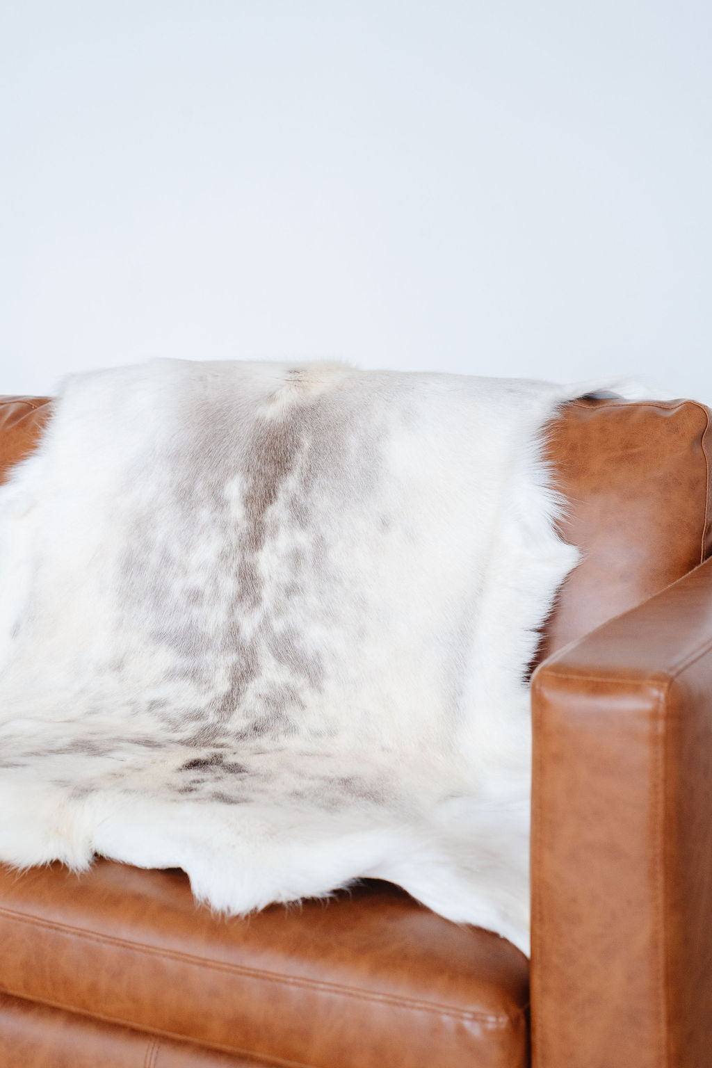 ONE OF A KIND Spotted Albino Reindeer Hide