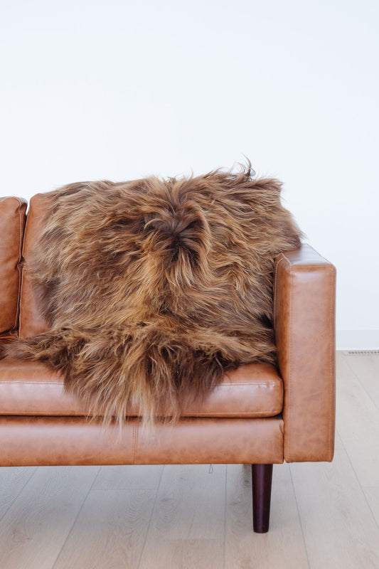 Rare Rusty Brown Icelandic Sheepskin