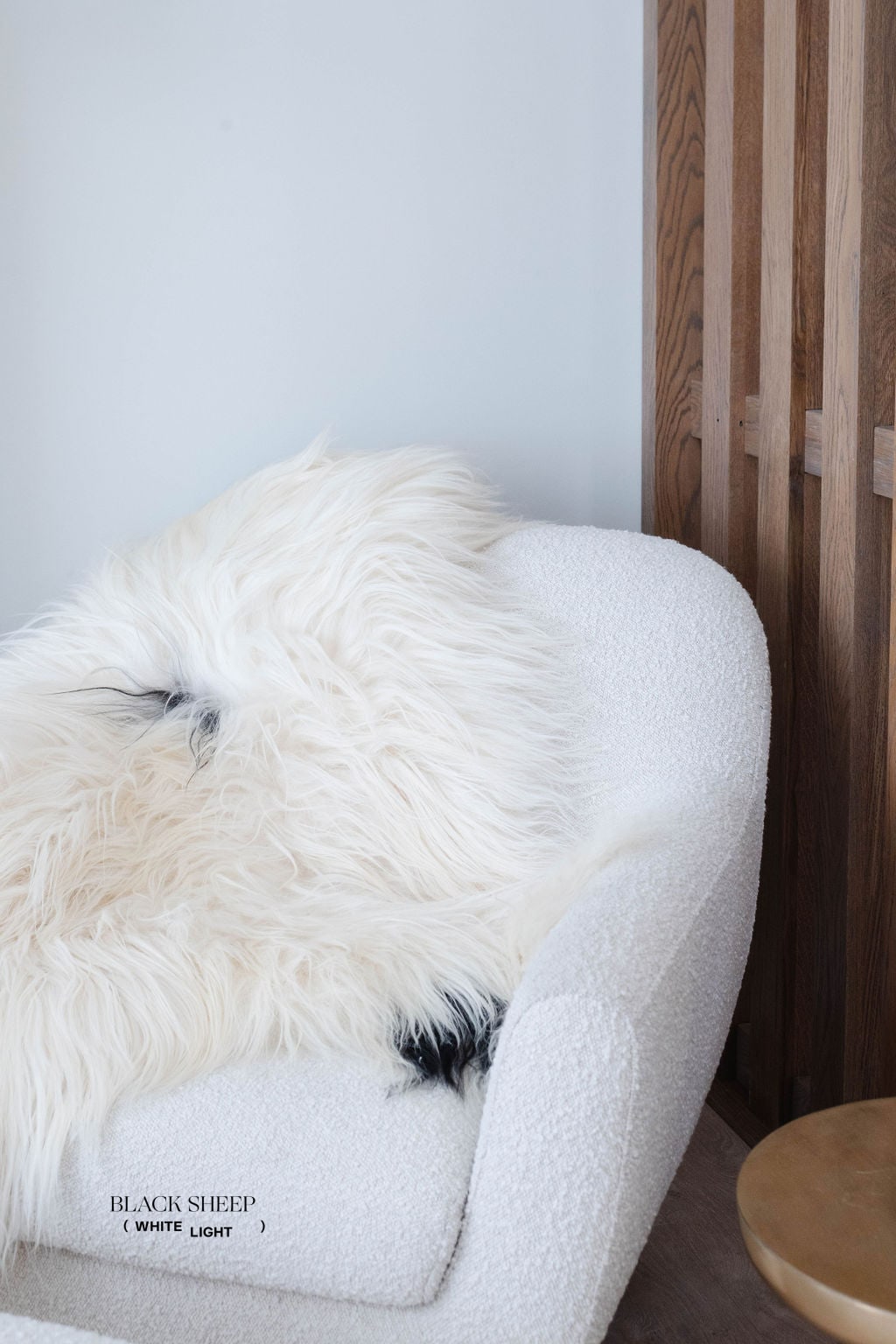 Peau de mouton islandaise tachetée | Aléatoire