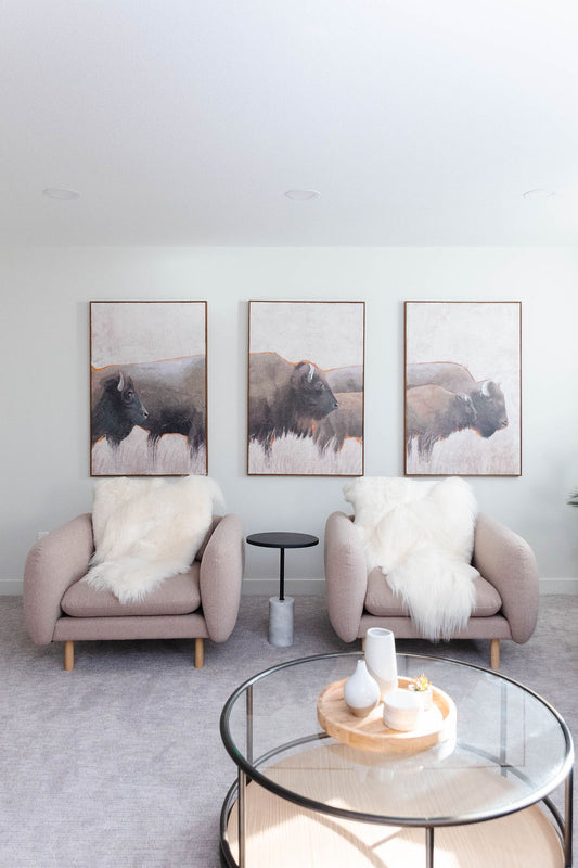 White Mélange Icelandic Sheepskin Throw