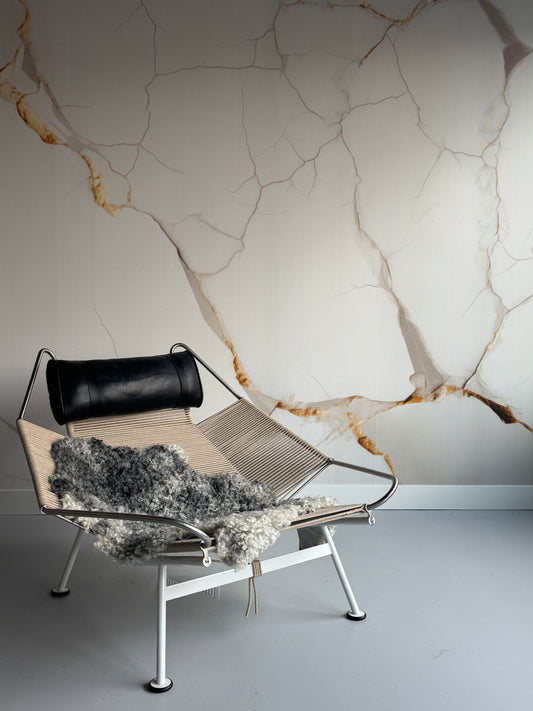 ONE OF A KIND Gotland Spotted Medium Wool Sheepskin