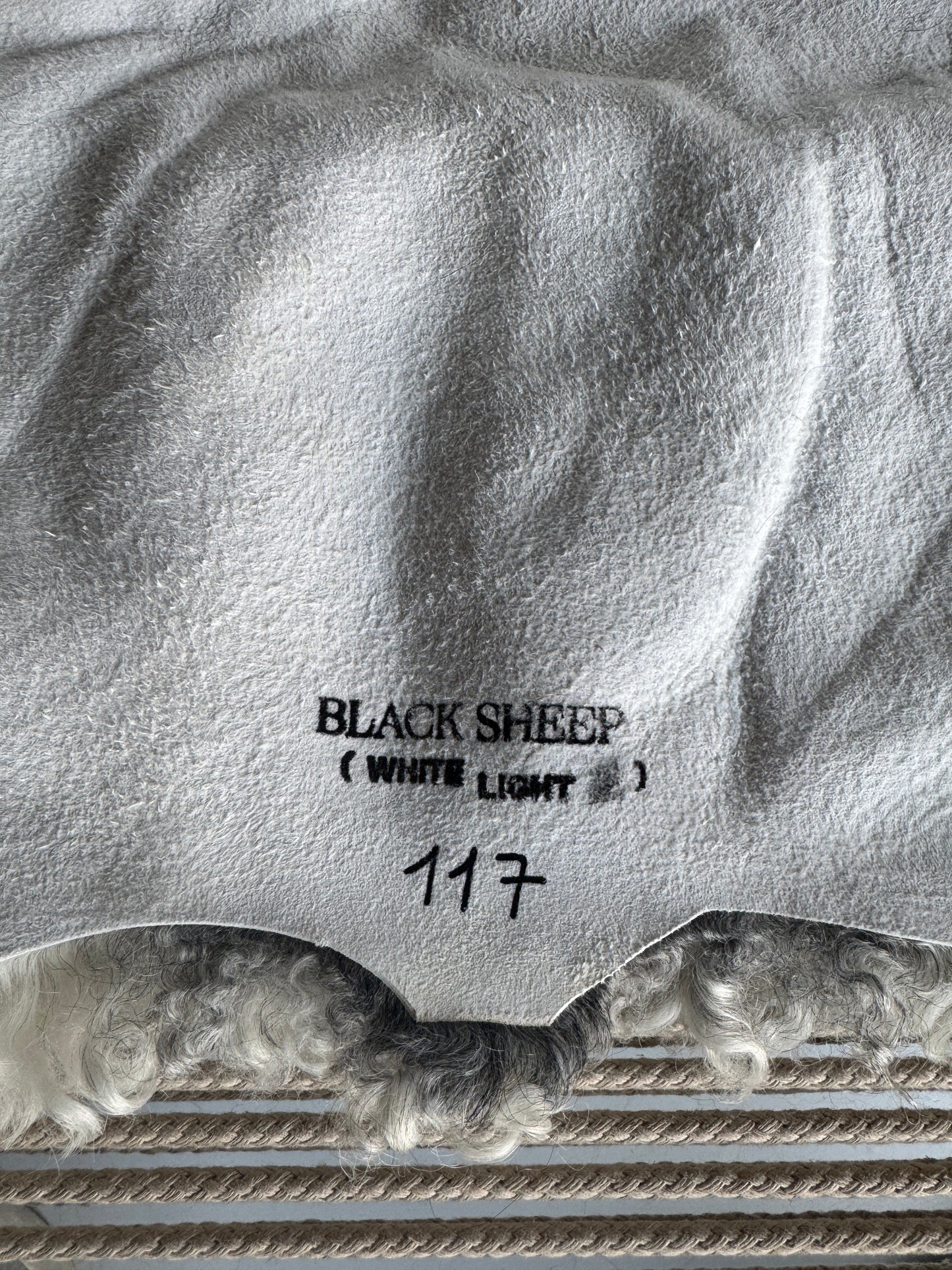 ONE OF A KIND Gotland Spotted Medium Wool Sheepskin