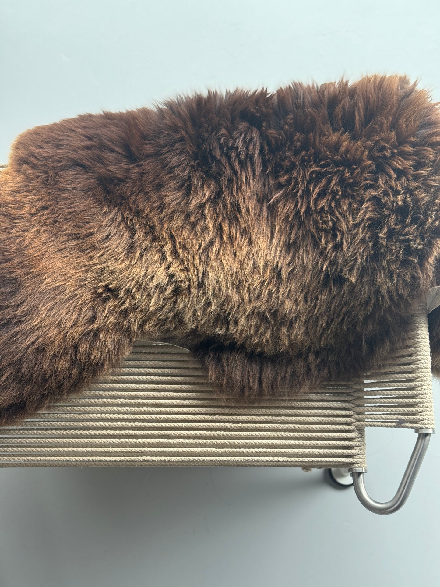 Unique Solid Brown Welsh Sheepskin