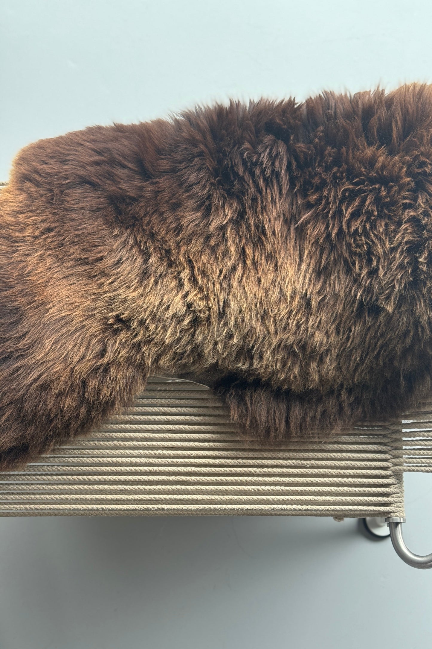 Unique Solid Brown Welsh Sheepskin