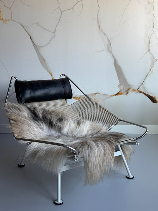 ONE OF A KIND Light Natural Grey Icelandic Sheepskin