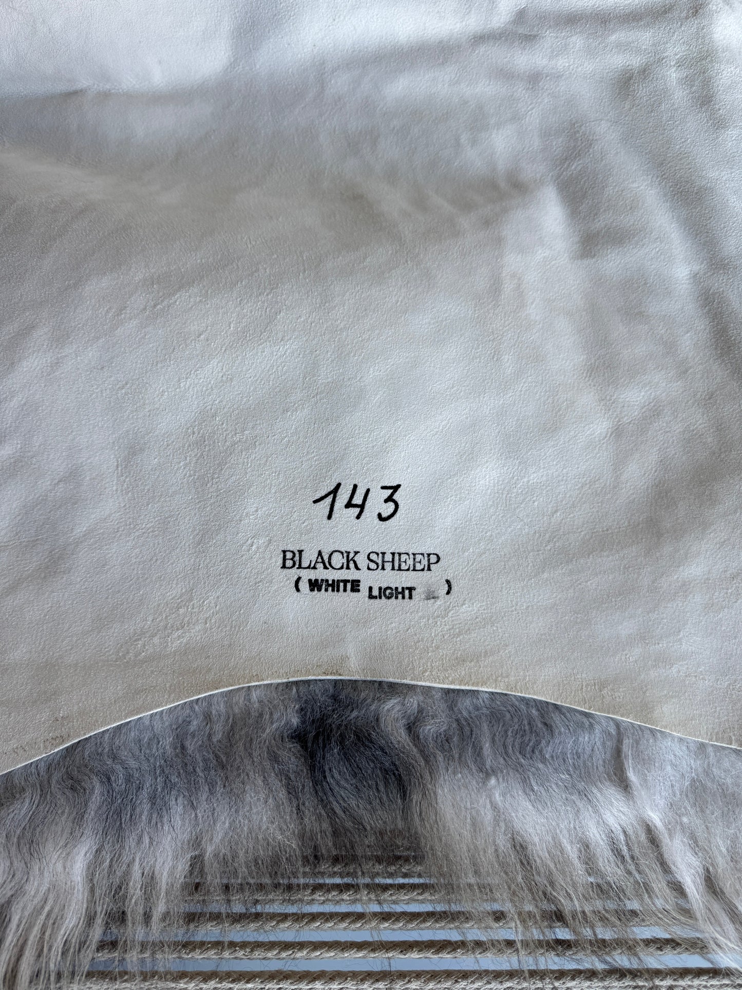 ONE OF A KIND Light Natural Grey Icelandic Sheepskin