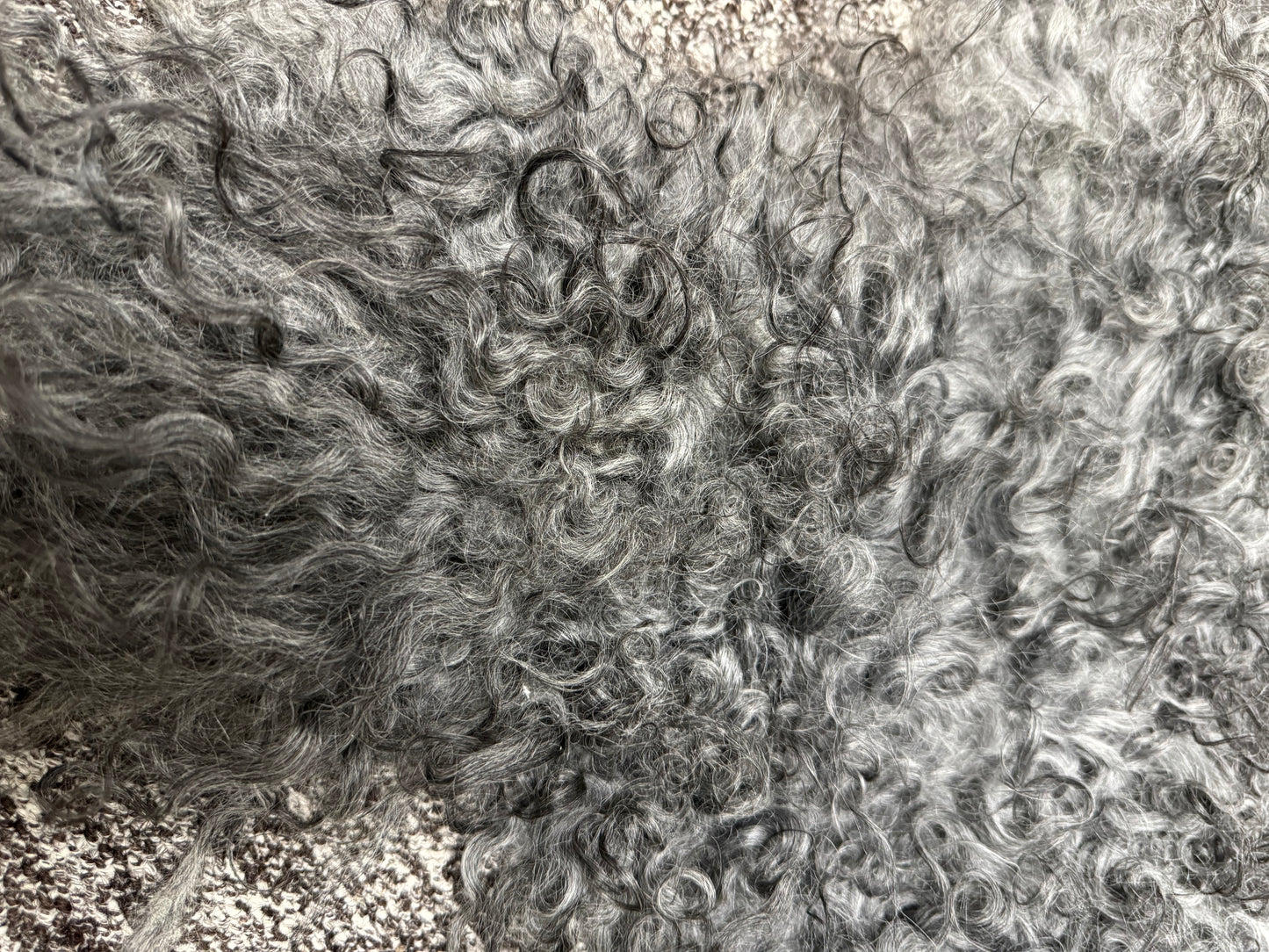 ONE OF A KIND Gotland Grey Medium Wool Sheepskin