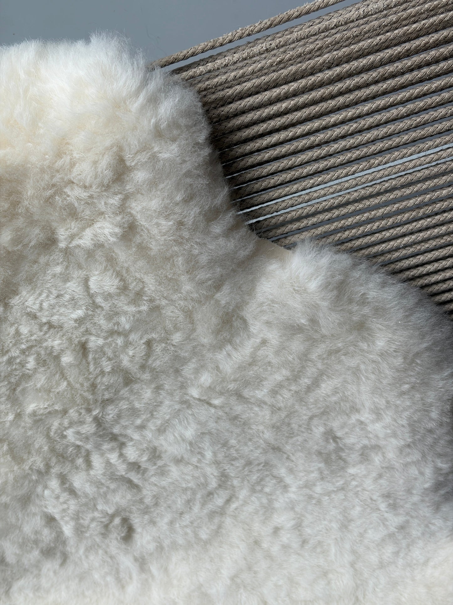 Ultrashorn White Icelandic Sheepskin