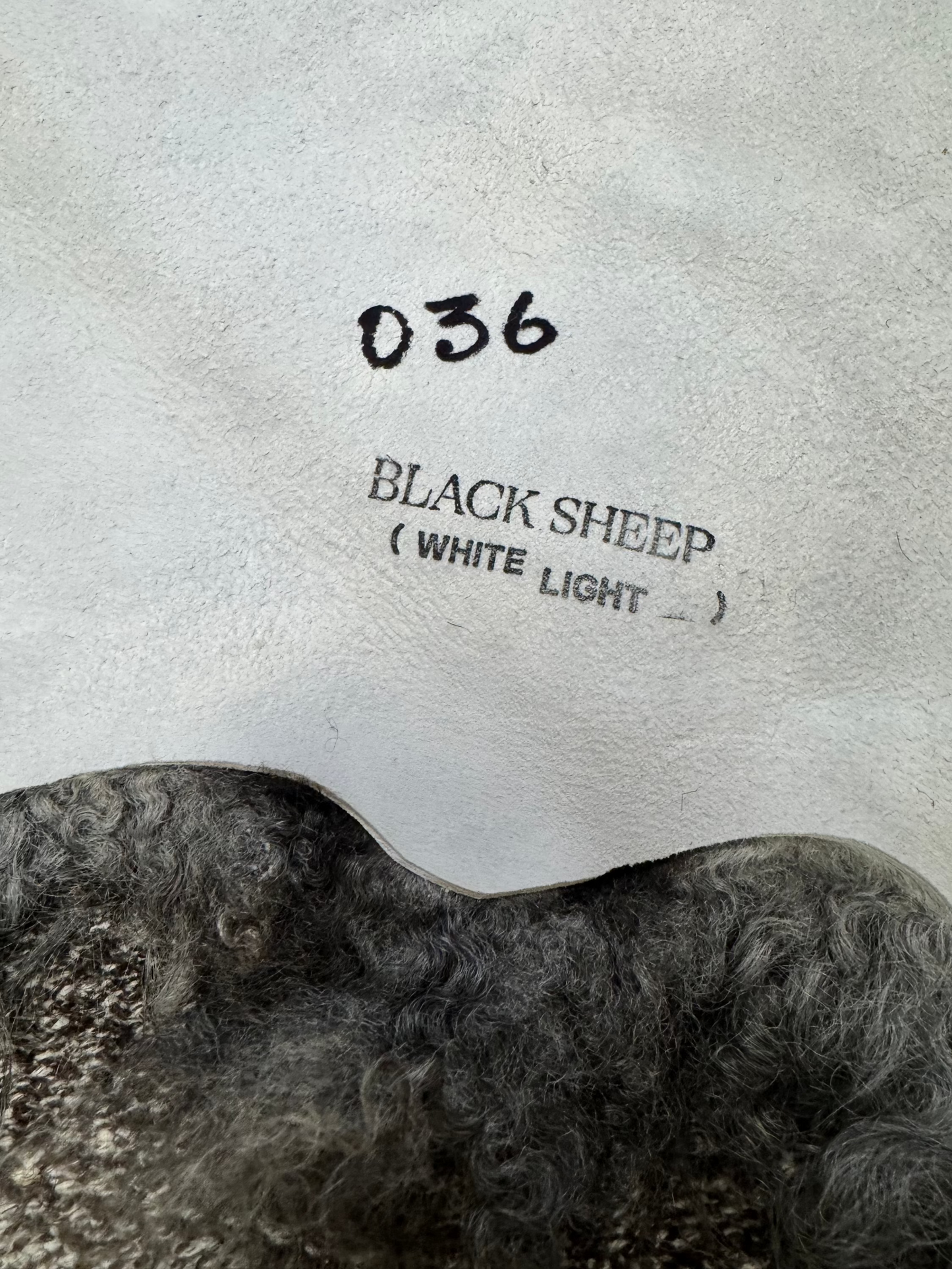 ONE OF A KIND Gotland Grey Medium Wool Sheepskin