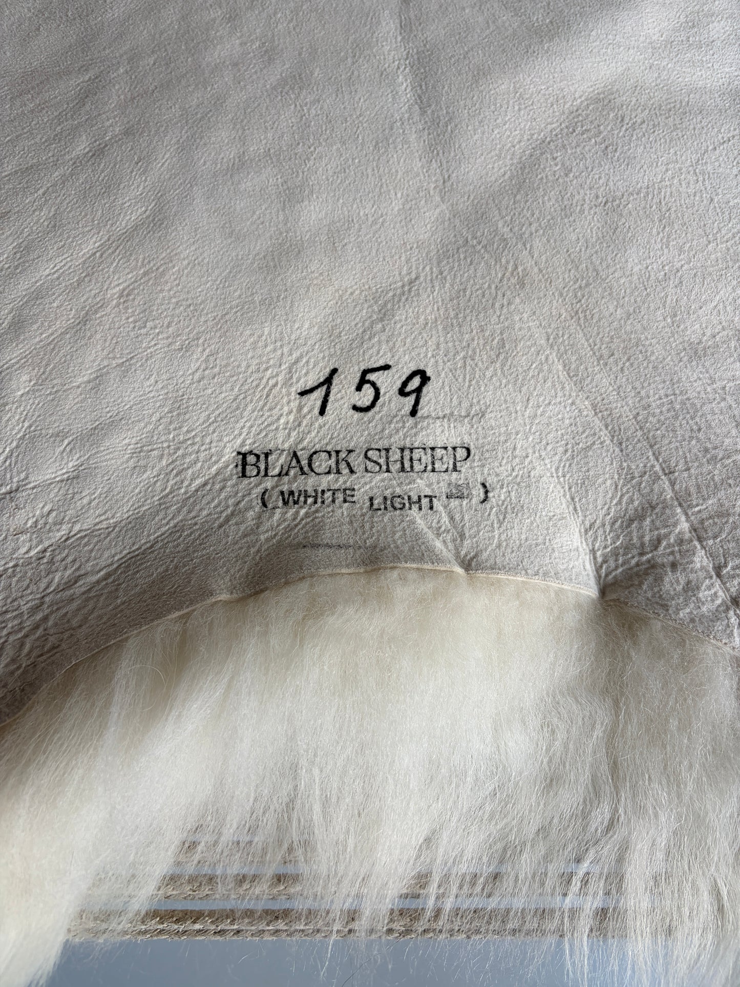 ONE OF A KIND Light Natural Grey Icelandic Sheepskin