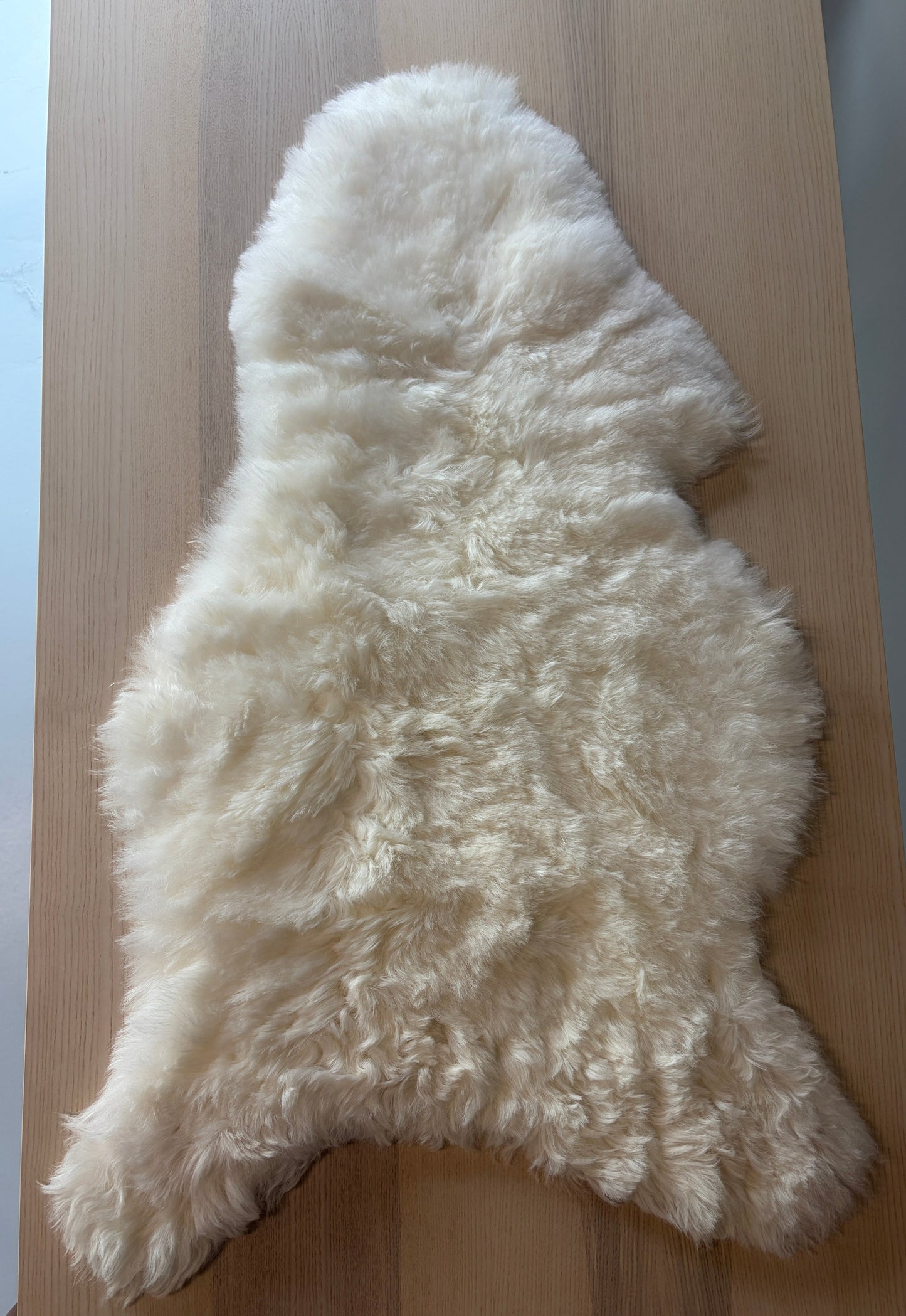B Grade Shorn White Icelandic Sheepskin