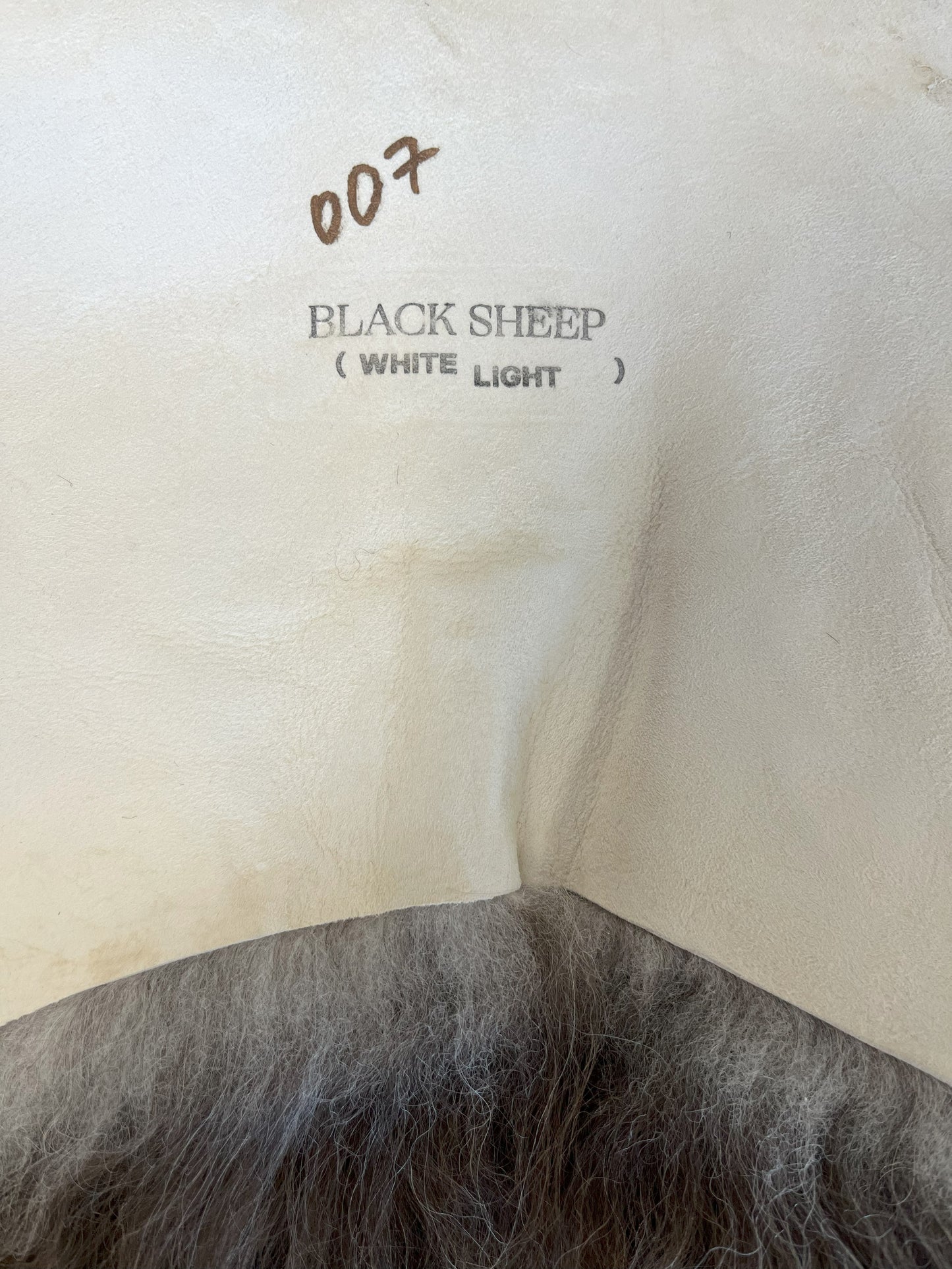 ONE OF THE KIND Icelandic Brown Grey Sheepskin