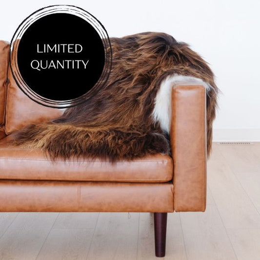Rare Rusty Brown Icelandic Sheepskin