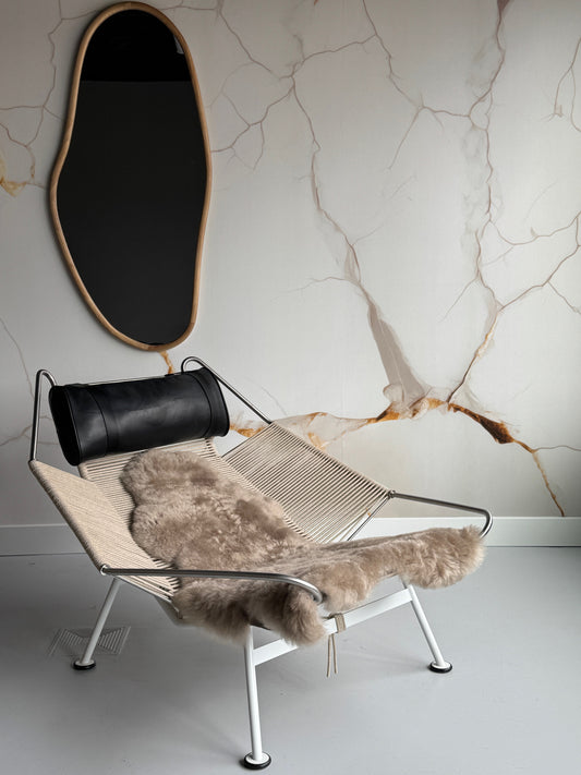 ONE OF A KIND Large Shorn Dark Nude Icelandic Sheepskin