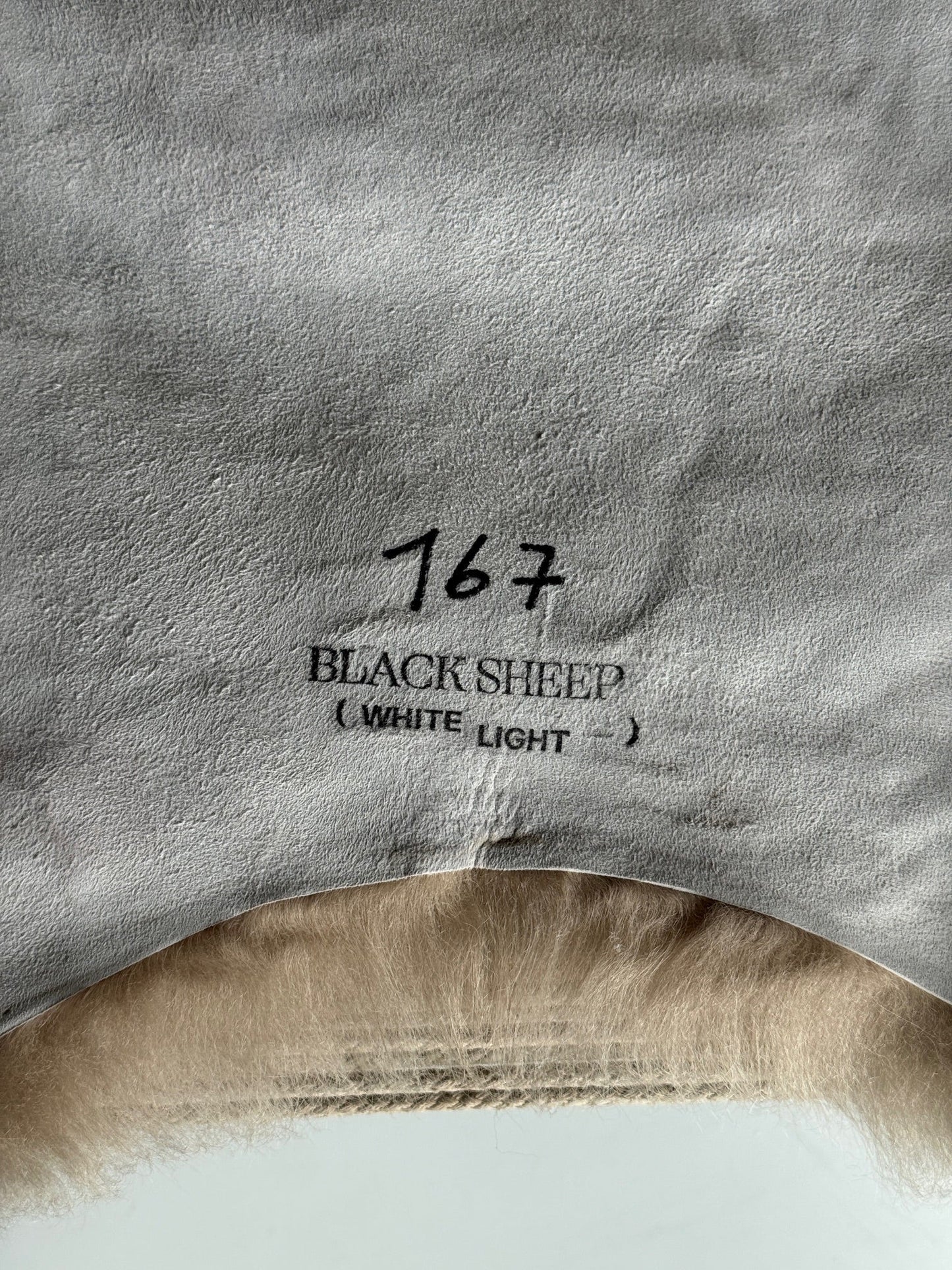 ONE OF A KIND Large Shorn Dark Nude Icelandic Sheepskin
