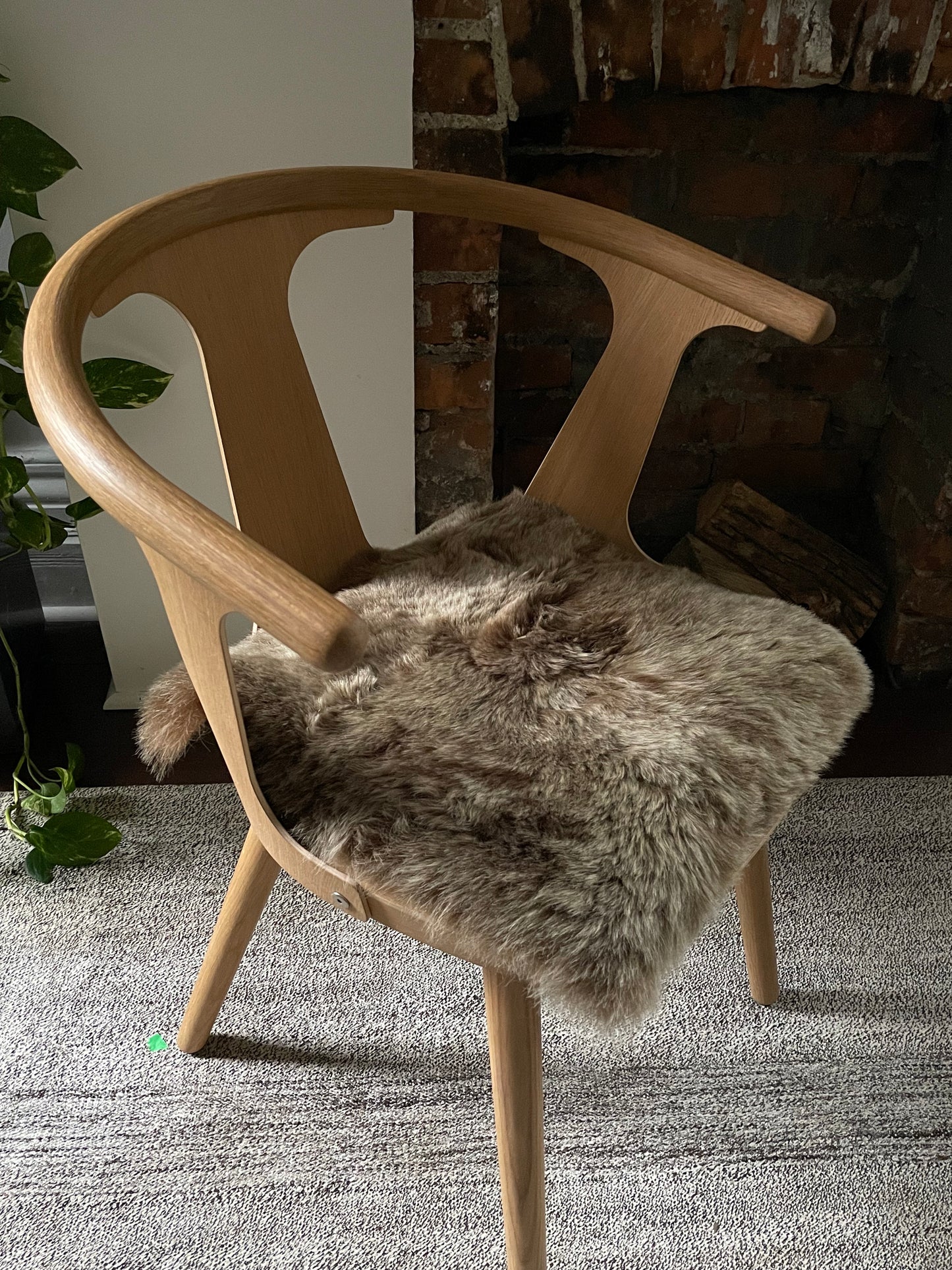 Shorn Brown Icelandic Sheepskin Chair Pad