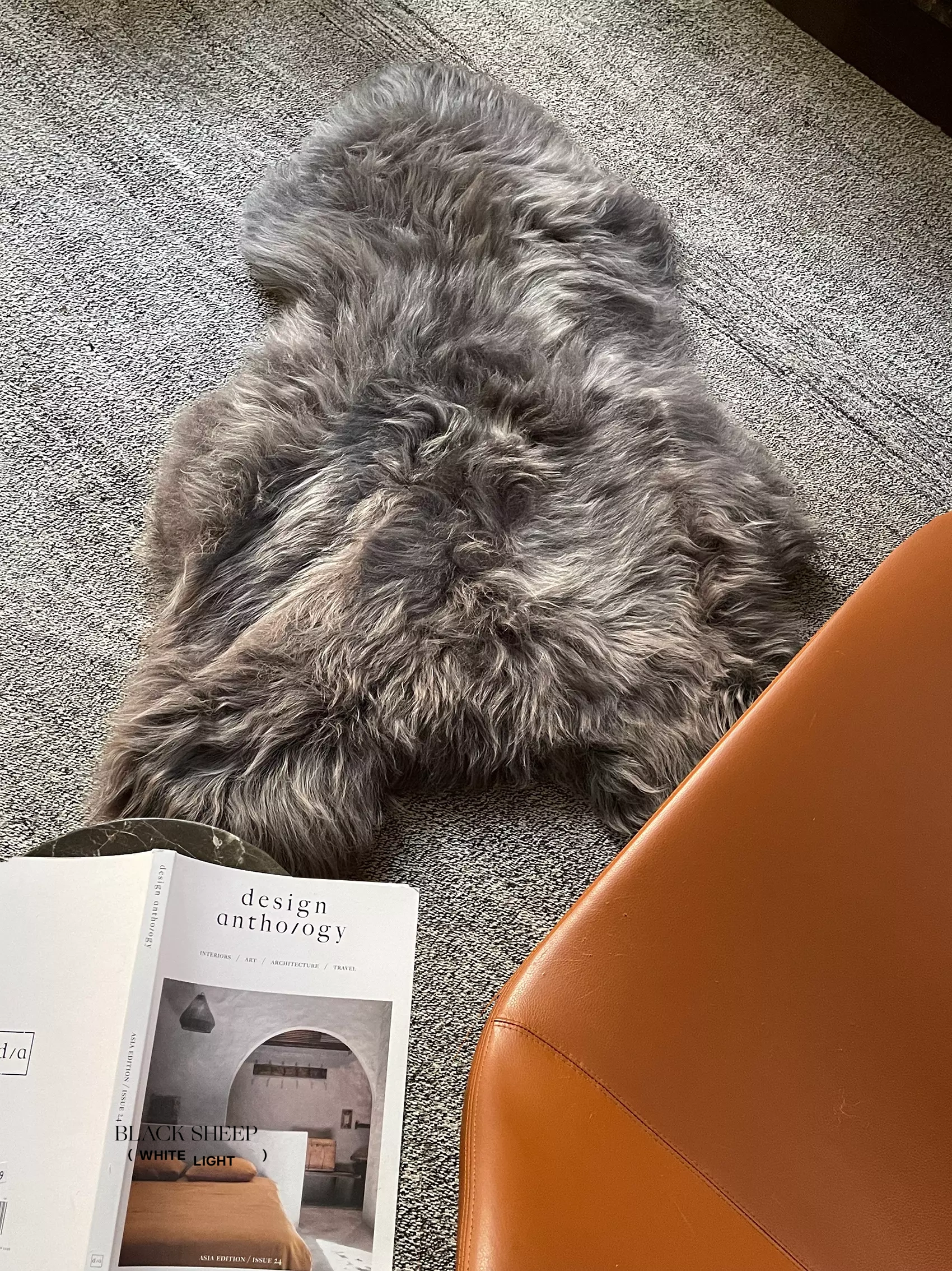 Mineral Icelandic Sheepskin - Black Sheep (White Light)