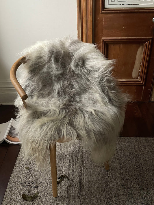Natural Light Grey Icelandic Sheepskin
