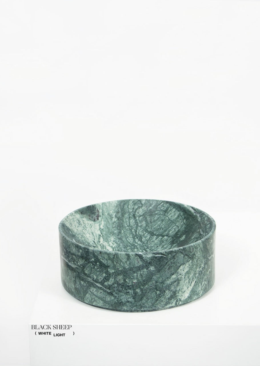 Empress Green Marble Deep Dish - Black Sheep (White Light)
