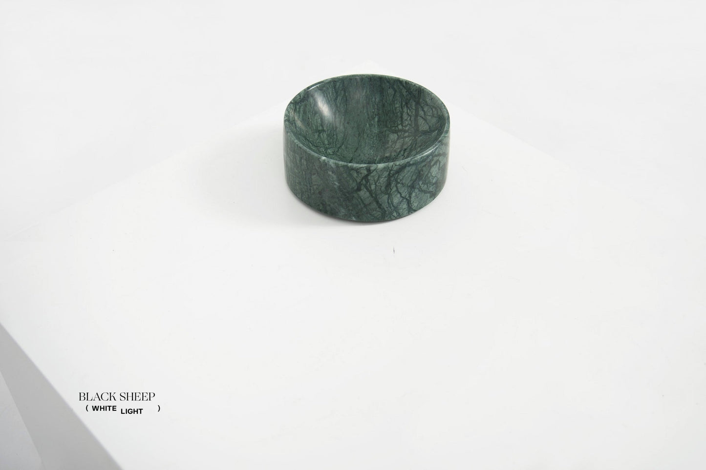 Empress Green Marble Deep Dish - Black Sheep (White Light)