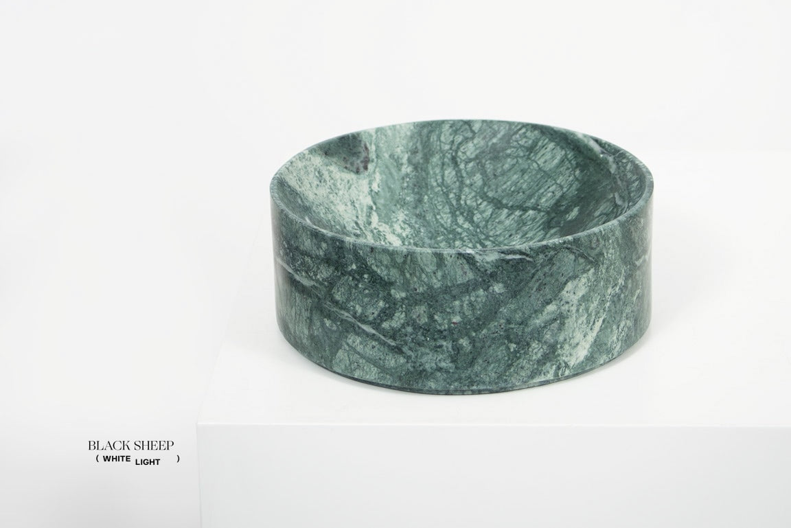 Empress Green Marble Deep Dish - Black Sheep (White Light)