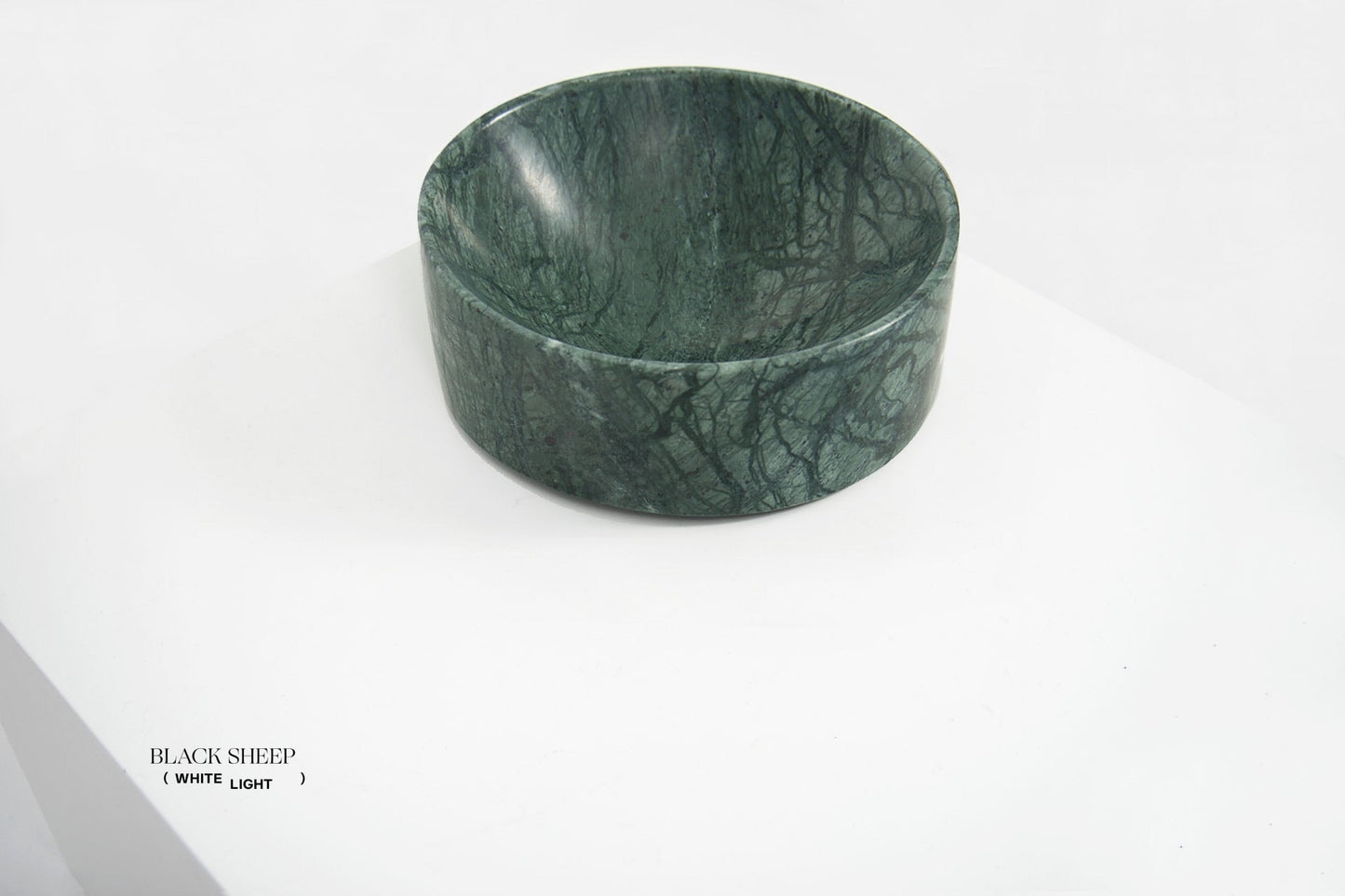Empress Green Marble Deep Dish - Black Sheep (White Light)