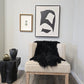 Black Tigrado Spanish Curly Sheepskin