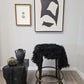 Black Tigrado Spanish Curly Sheepskin