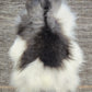 ONE OF THE KIND Icelandic Spotted Random Black and White Sheepskin - Black Sheep (White Light)