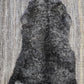 ONE OF THE KIND Icelandic Shorn Black Salt and Pepper Sheepskin