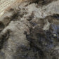 ONE OF THE KIND Icelandic Shorn Silky Soft Brown Sheepskin - Black Sheep (White Light)