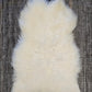 ONE OF THE KIND Icelandic White Sheepskin with Small Black Spot - Black Sheep (White Light)