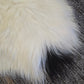 ONE OF THE KIND Icelandic White Sheepskin with Small Black Spot - Black Sheep (White Light)