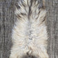 ONE OF THE KIND Small Long wool Icelandic Sheepskin in Light Natural Grey. - Black Sheep (White Light)