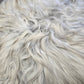 ONE OF THE KIND Small Long wool Icelandic Sheepskin in Light Natural Grey.