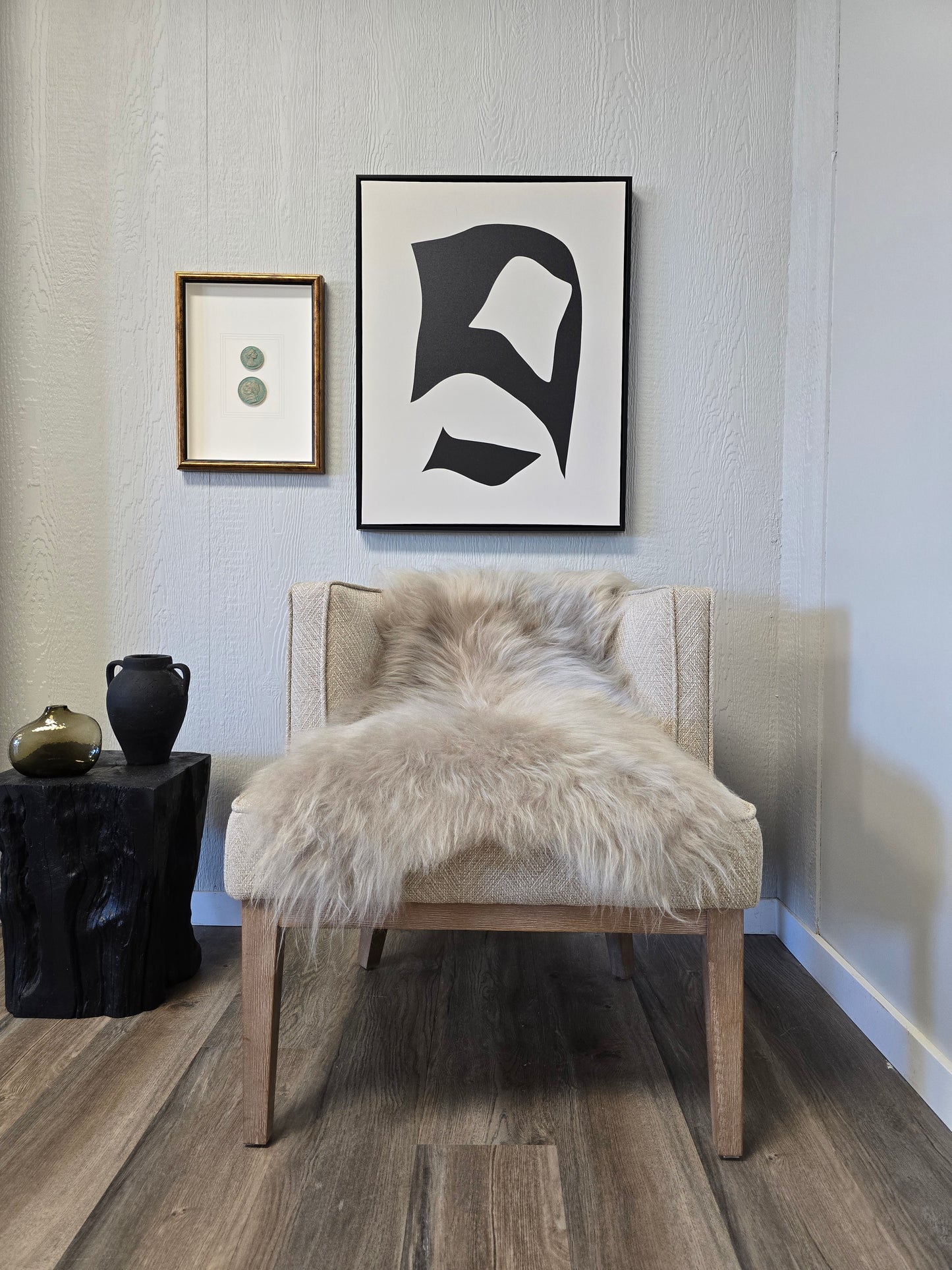 ONE OF THE KIND Long Wool Icelandic Linen Sheepskin