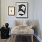 ONE OF THE KIND Long Wool Icelandic Linen Sheepskin