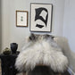 ONE OF A KIND Light Natural Grey Icelandic Sheepskin