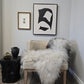 ONE OF A KIND Light Natural Grey Icelandic Sheepskin