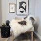 ONE OF A KIND Icelandic White with Dark Spots Sheepskin