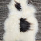 ONE OF A KIND Icelandic White with Dark Spots Sheepskin