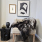 ONE OF A KIND Icelandic Dark Grey Sheepskin